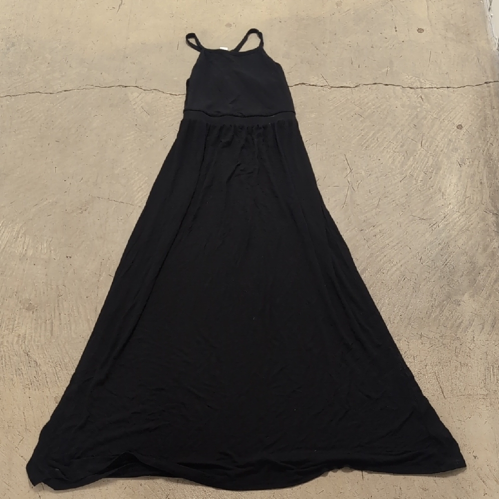 Old Navy Womens Black Maxi Dress Beach Vacation Style Size XS